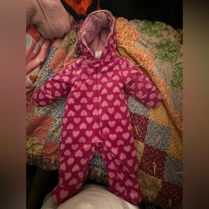 Small Wonders Pink Baby snowsuit